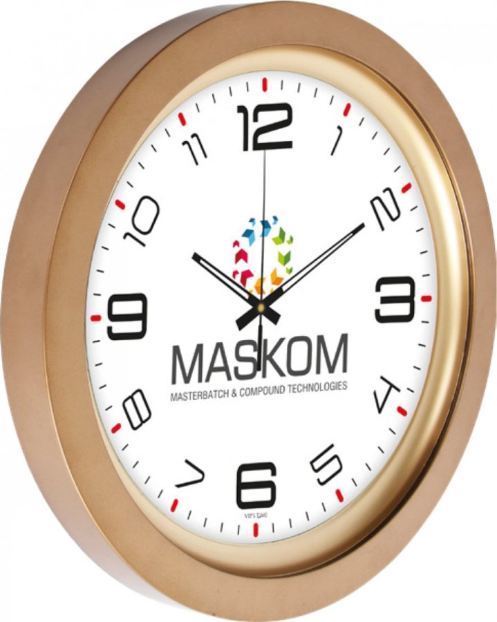 40 cm Ovon Metalize Duvar Saati
