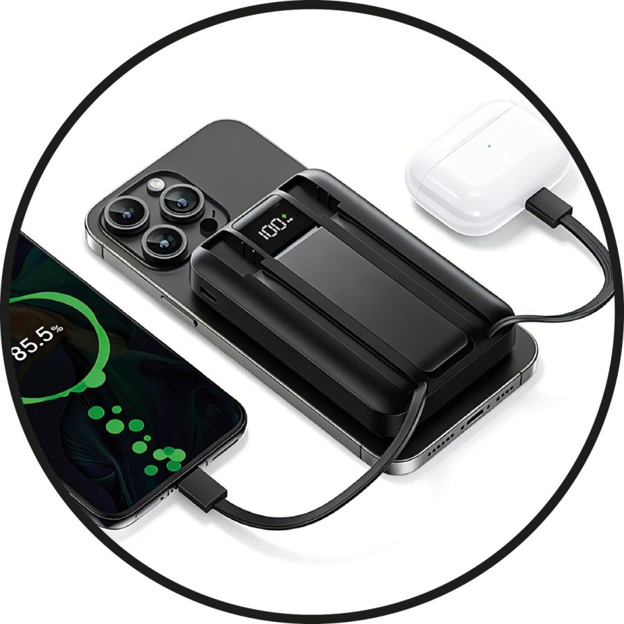 Abes 3in1 Magesafe Wi̇reless PD/3A 6