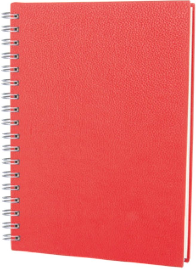 Akşehir Spiralli Kareli Termo Deri Defter 4