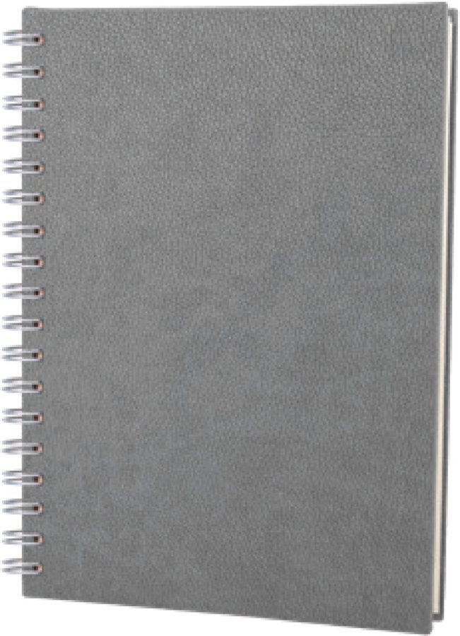 Akşehir Spiralli Kareli Termo Deri Defter 6