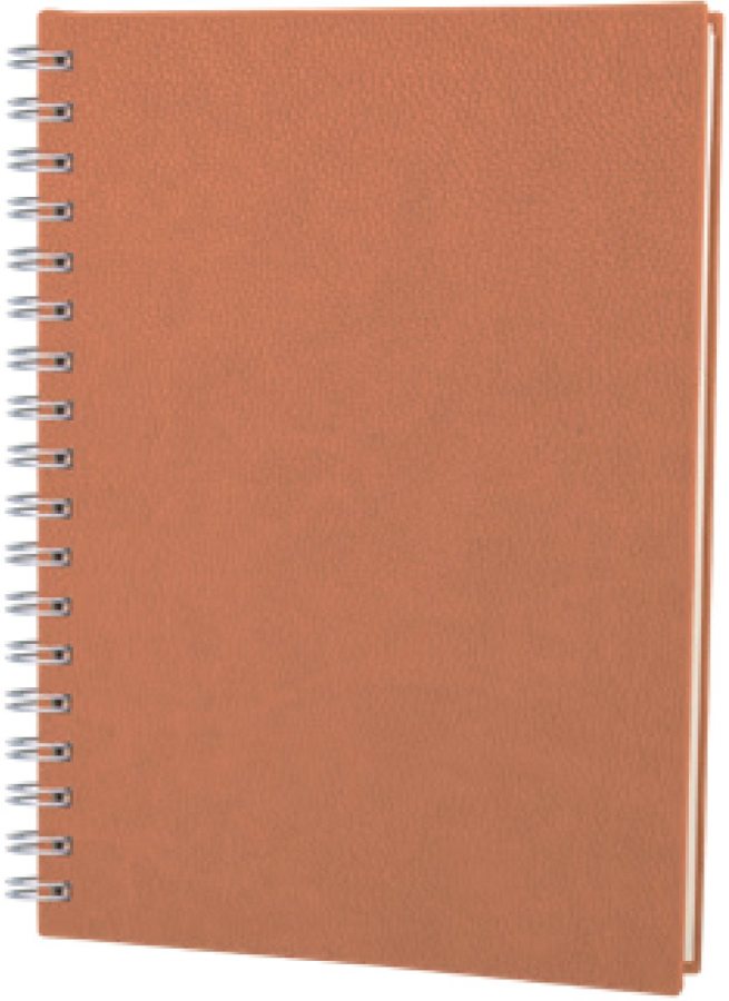 Akşehir Spiralli Kareli Termo Deri Defter 7