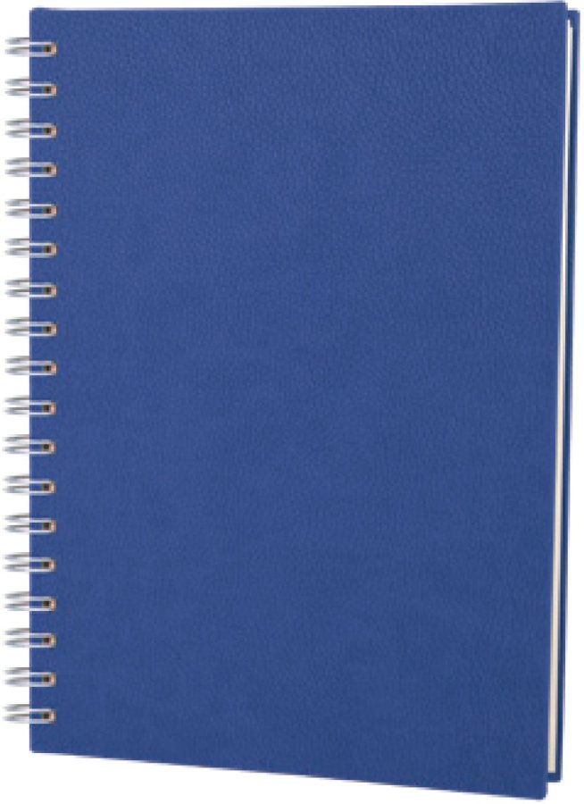 Akşehir Spiralli Kareli Termo Deri Defter