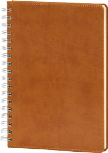 Çiğli Spiralli Kareli Termo Deri Defter 4