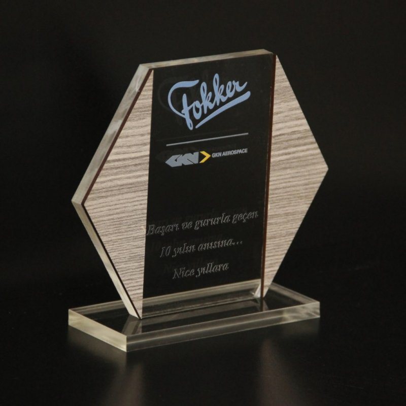 Fokke Mdf-Pleksi Plaket