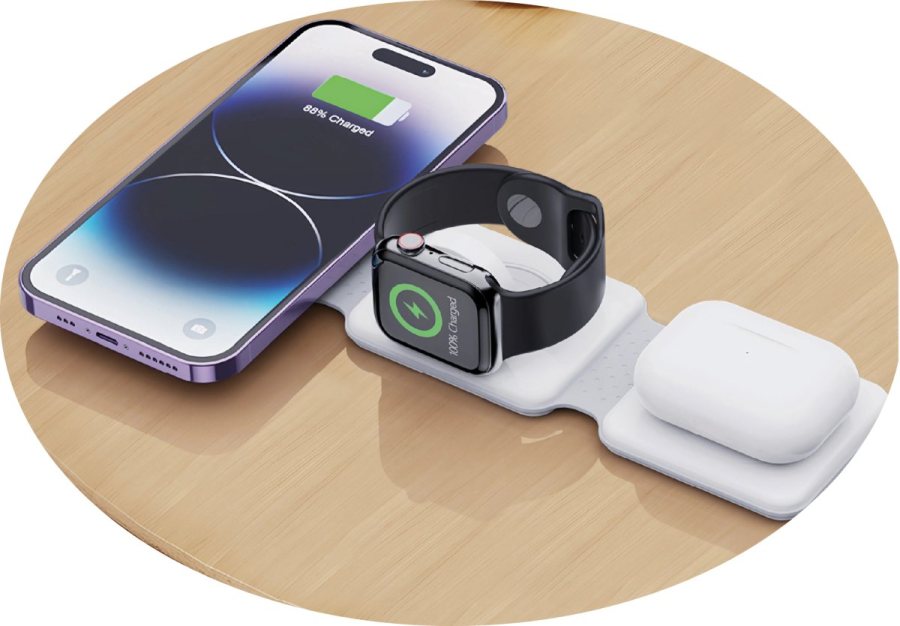 Grand MagSafe 3 in 1 Kablosuz Şarj Cihazı 3