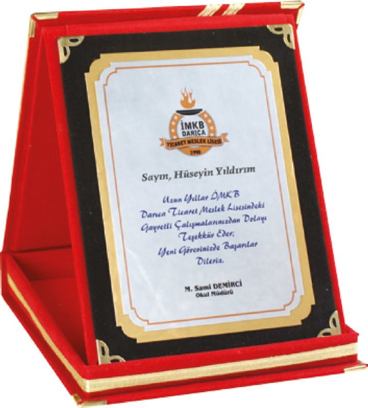Joy Albüm Plaket 2