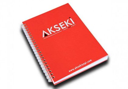 Özel Spiralli Mukavva Sıvama Kapak Defter