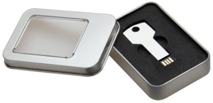 Pencereli Metal USB Kutu