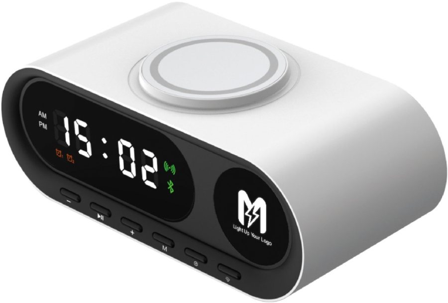 Lanso Işıklı Saatli Wireless Charger & Speaker 4