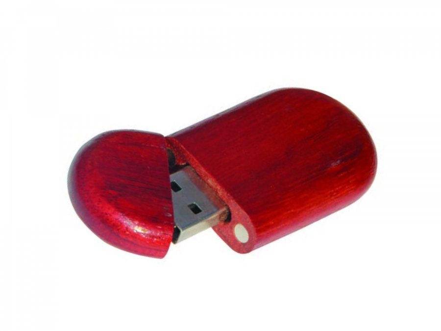 Oval Ahşap USB Bellek 5