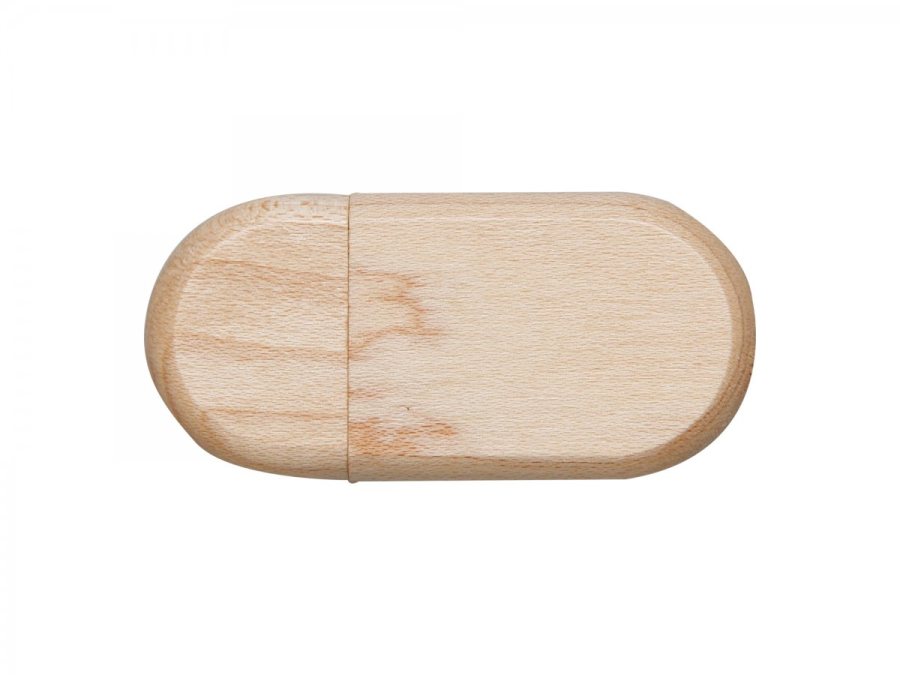 Oval Ahşap USB Bellek 6
