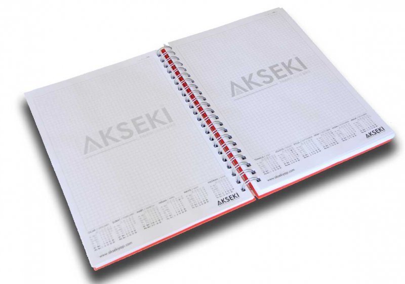 Özel Spiralli Mukavva Sıvama Kapak Defter 2