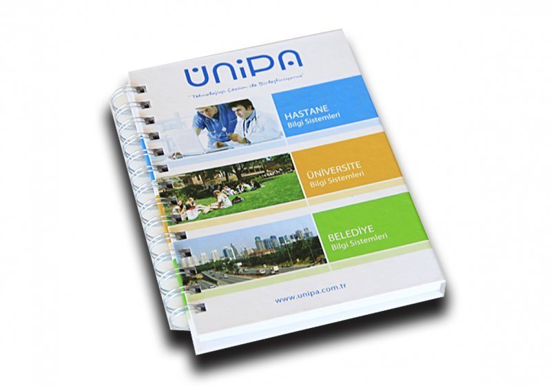 Özel Spiralli Mukavva Sıvama Kapak Defter 3