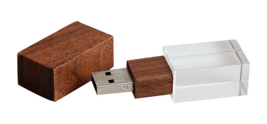 Wood Kristal USB Bellek 2