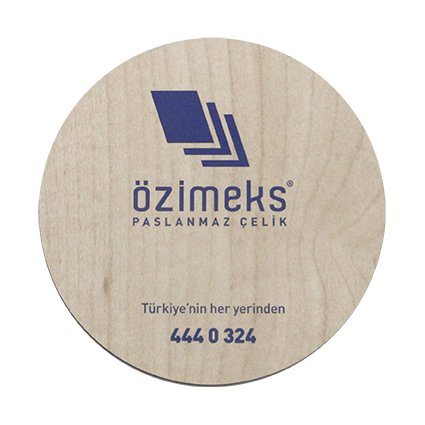 Yuvarlak Ahşap Bardak Altı 5