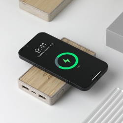 Powerbank 10000 mAh Bambu Wireless Mobil Şarj Cihazı