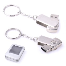 32 GB Döner Kapaklı Metal Anahtarlık USB 3.0 Bellek